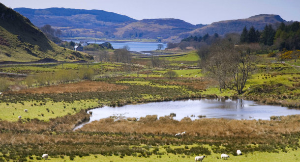 Spring View from Lagnakeil site